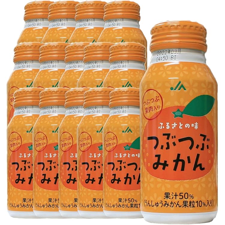 Amazon.co.jp: ポッカサッポロ つぶたっぷり贅沢みかん 400gボトル缶